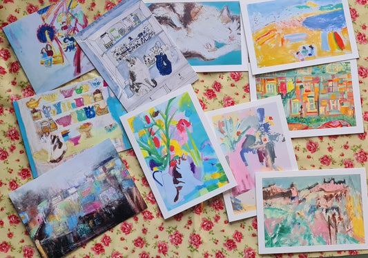 Mixed Pack of 6 Greeting Cards inc P&P UK only